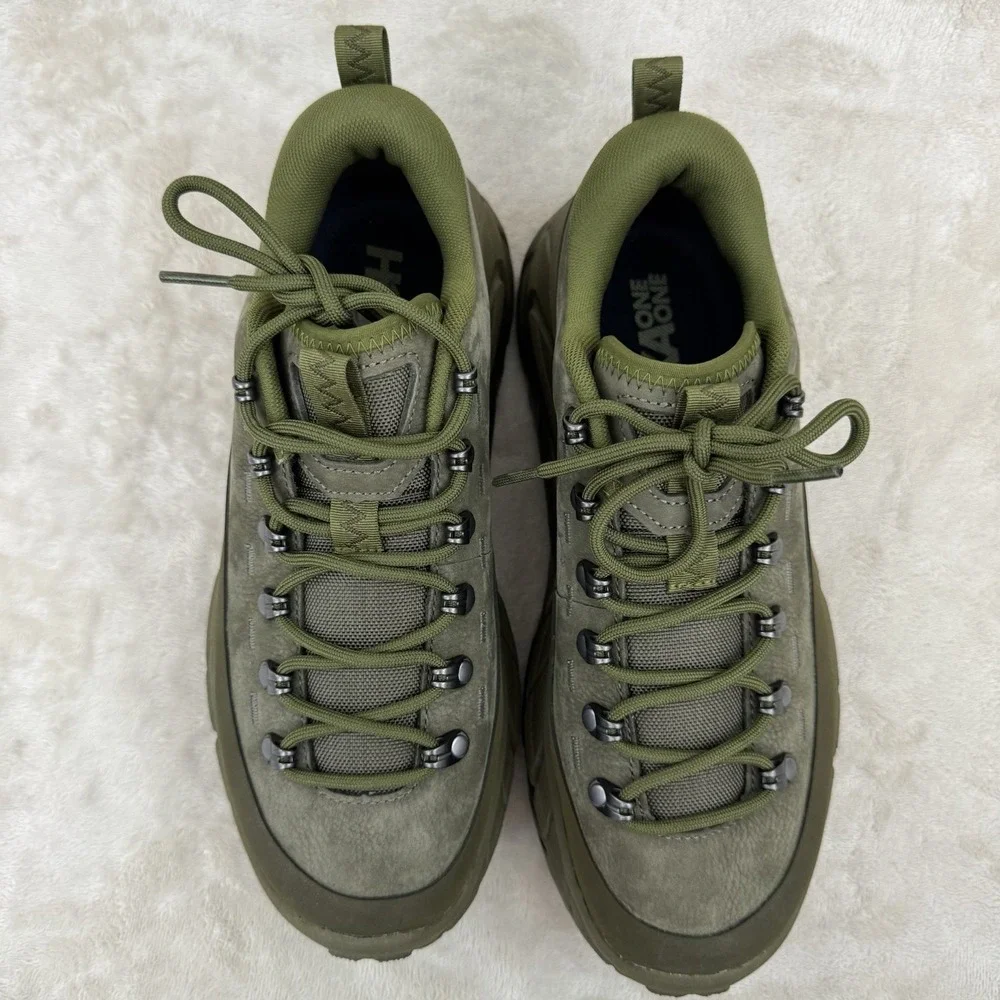 HOKA Tor Summit Moss Spruce Green Vibram Hiking Shoes M/10 W/11 NWOB